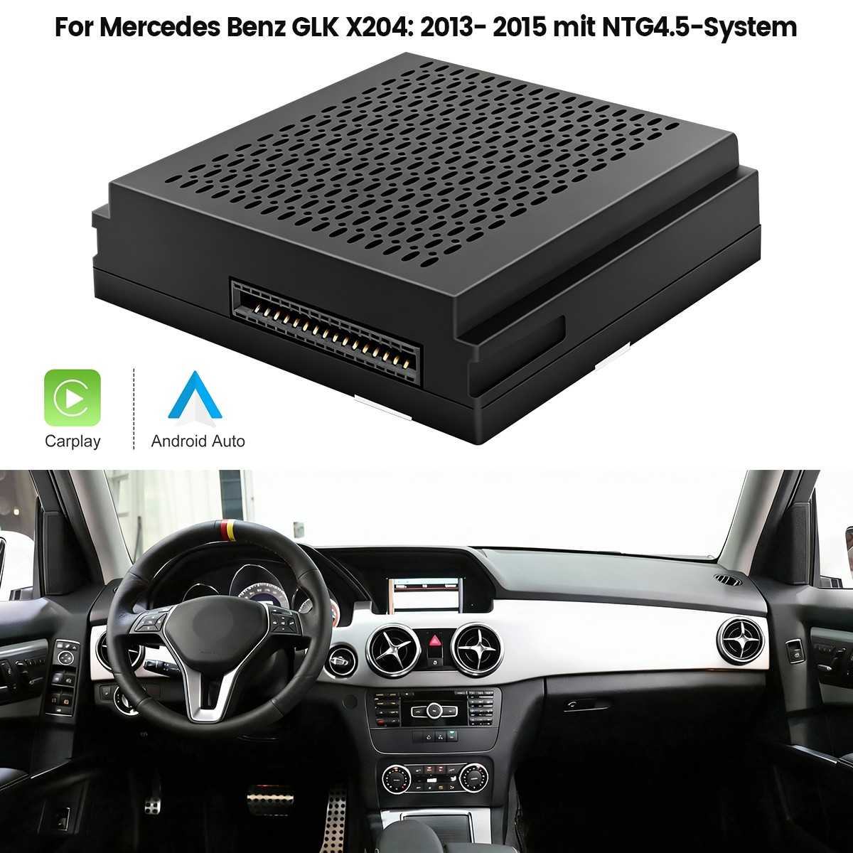Wireless Carplay Android Auto GPS Navi Dock For Benz A B C CLA GLA NTG4.5Becker