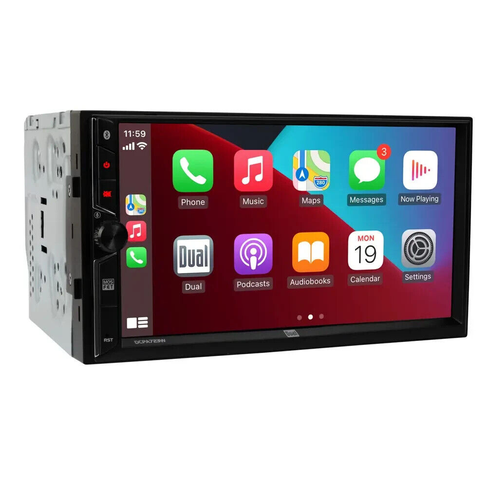 Dual 7″ Media Receiver with Wireless Android Auto & Apple CarPlay