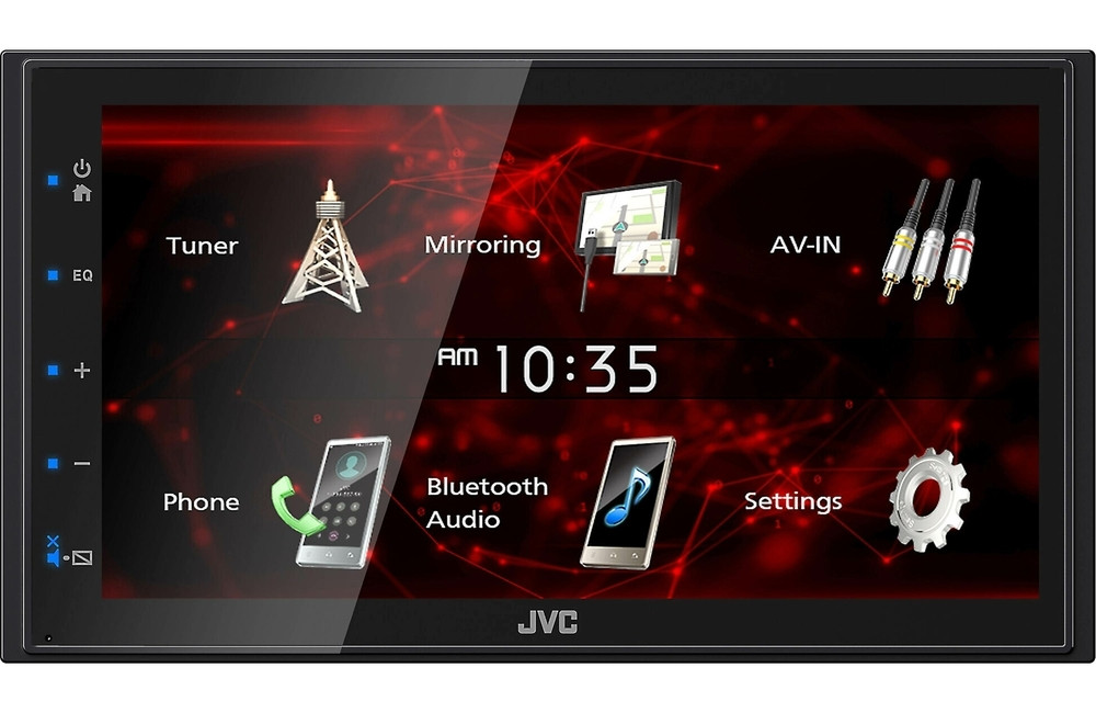 JVC KW-M180BT Double-DIN Touchscreen Receiver + License Plate Camera