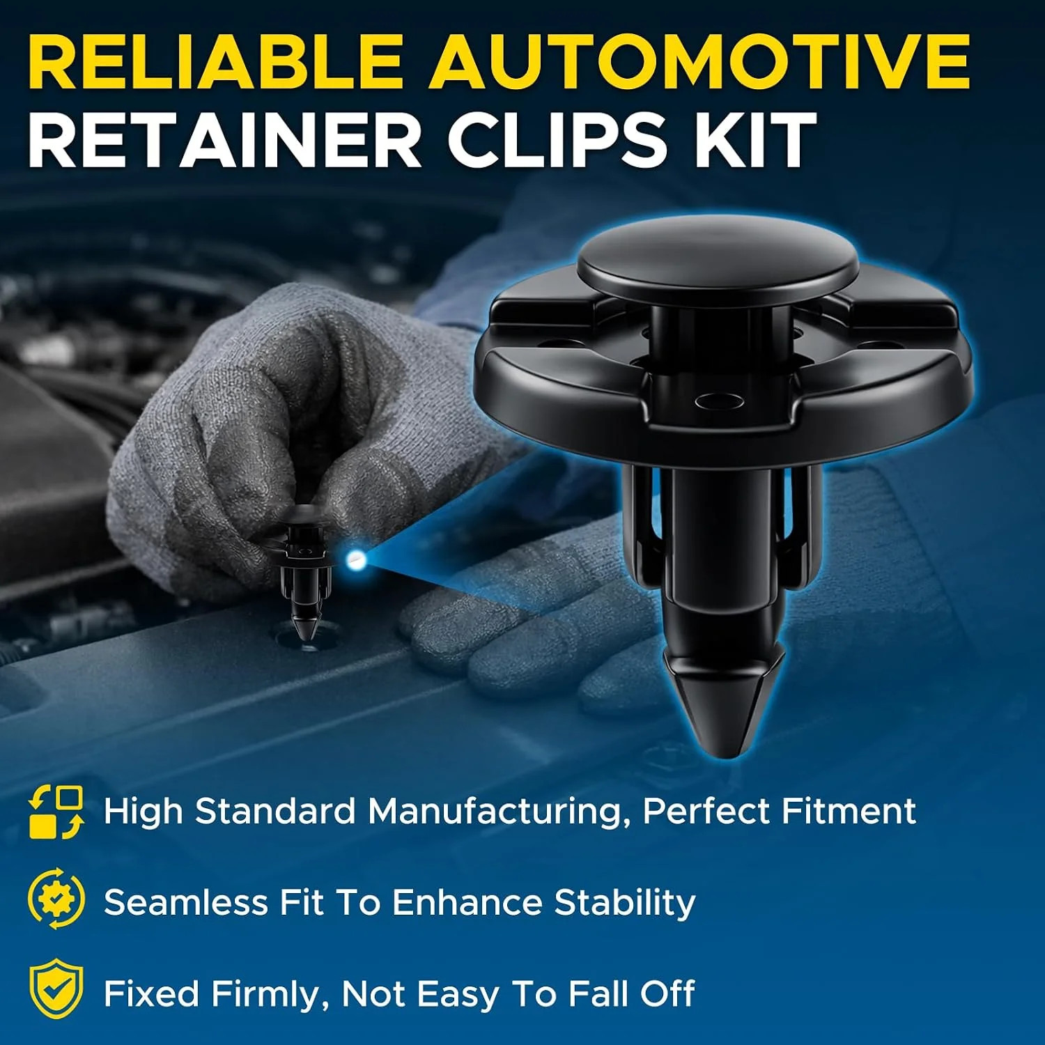 38PCS Wheel Fender Flare Retainer Fastener Clips Fit for Nissan Armade Juke M.