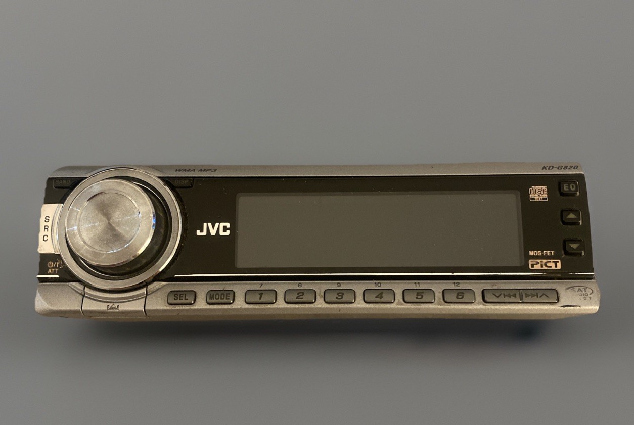 JVC KD-G820 Car Stereo Deck Faceplate Head Unit Only Replacement Part UNTESTED