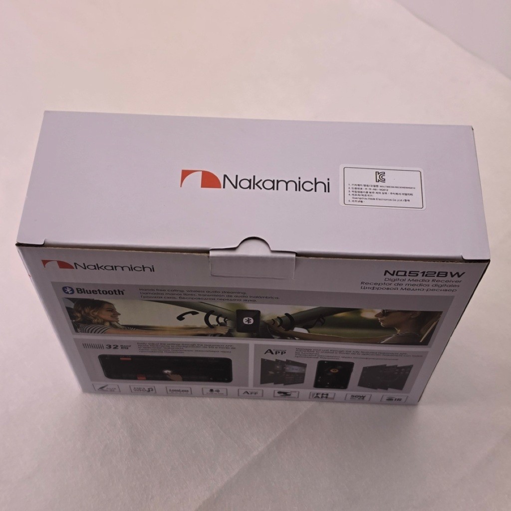 Nakamichi NQ512BW 1DIN Mechless Car Stereo Dual Bluetooth 5.1 App Control RV