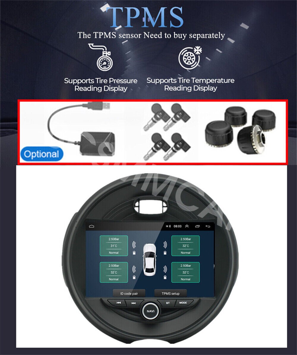 Multimedia Player Touch Screen Fit For BMW Mini Cooper F55 F56 2014-2021 W/CAM