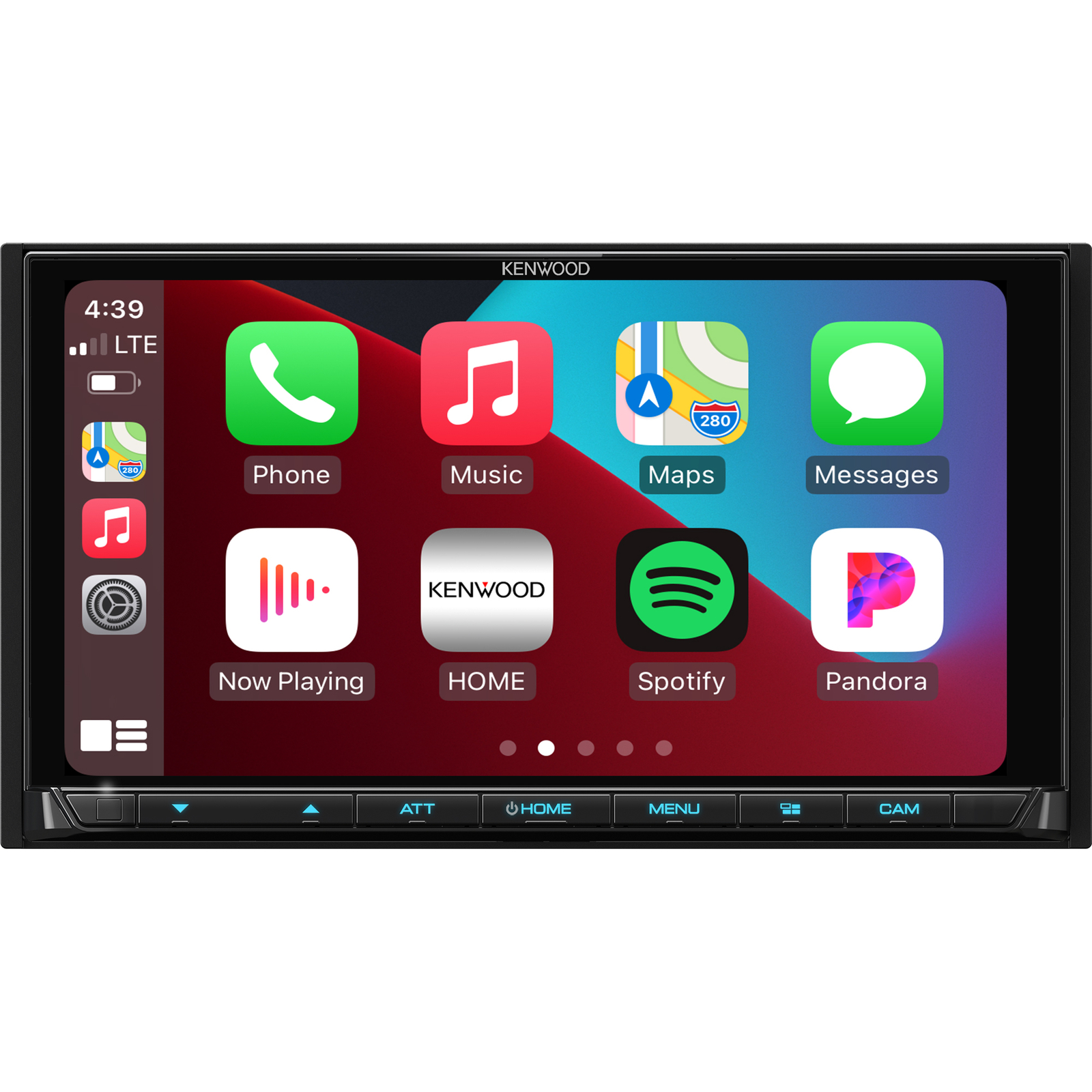 Kenwood DMX958XR, eXcelon 6.8″ Double Din Multimedia Receiver w/ Apple CarPlay