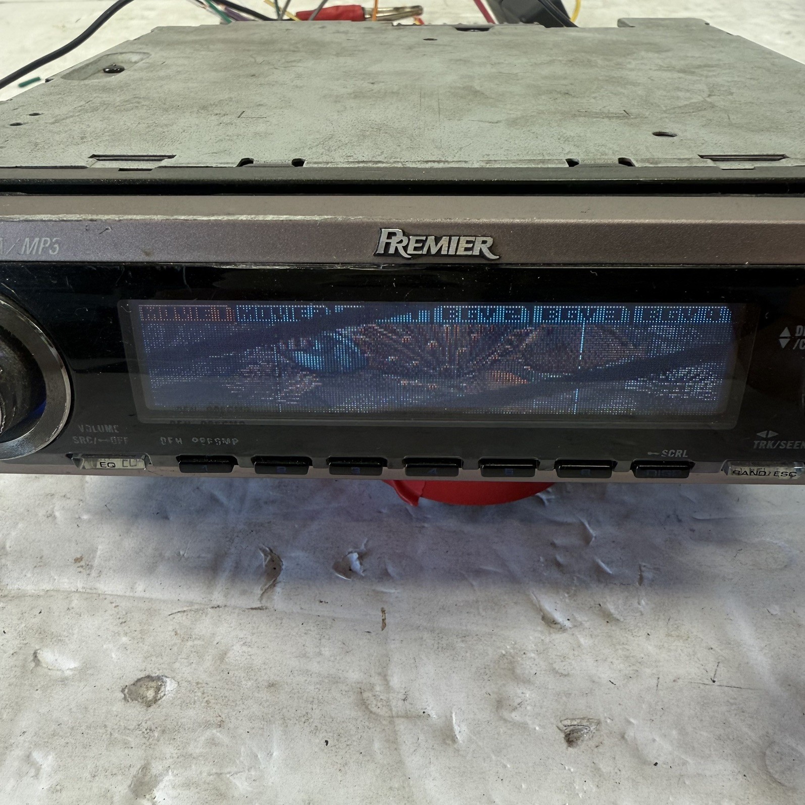 (FOR PARTS) Pioneer Premier DEH-P860MP Old School Stereo OEL DOLPHIN GRAPHICS!