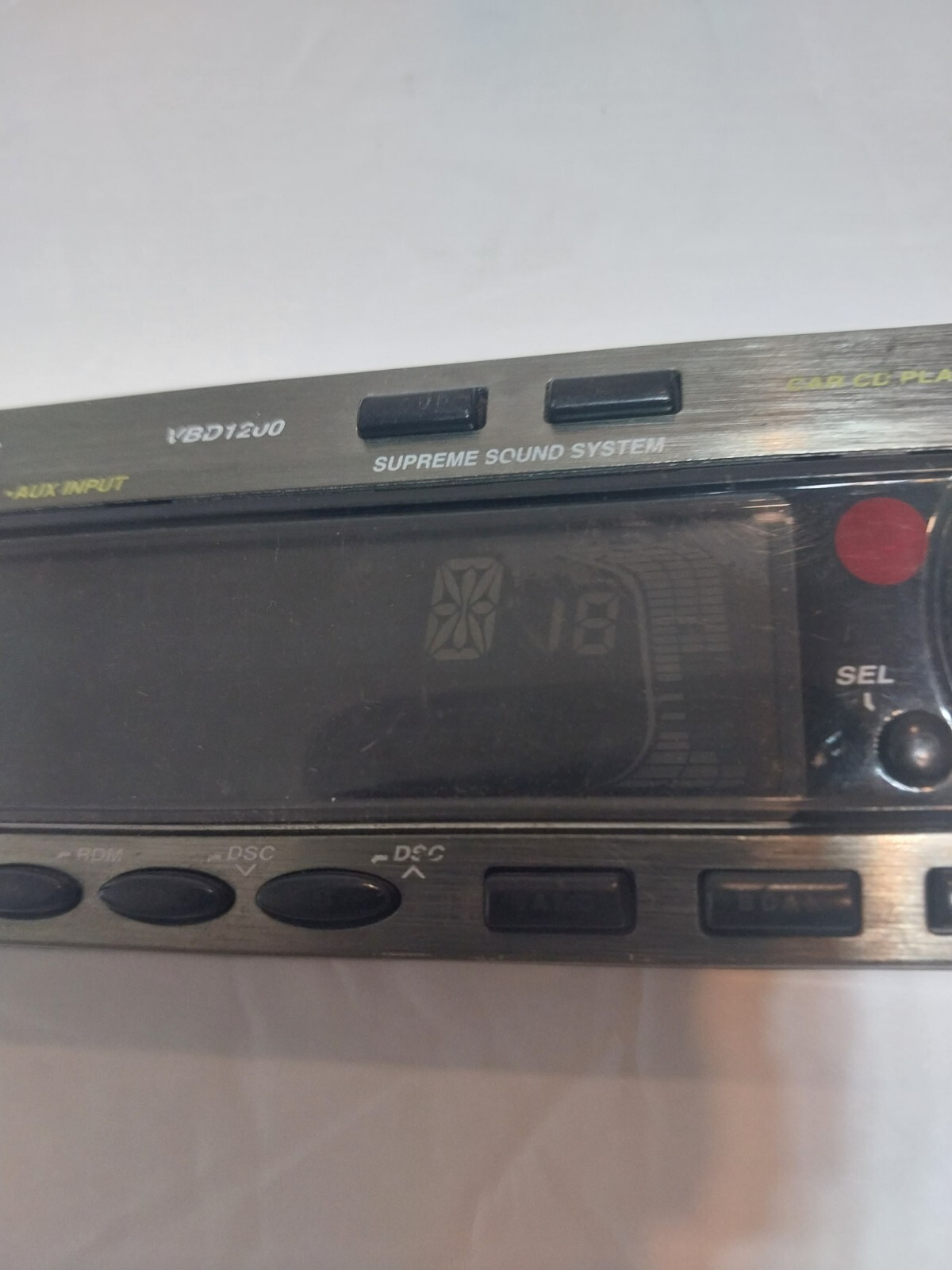 LANZAR VBD 1200, car CD player-face plate only. (Parts)