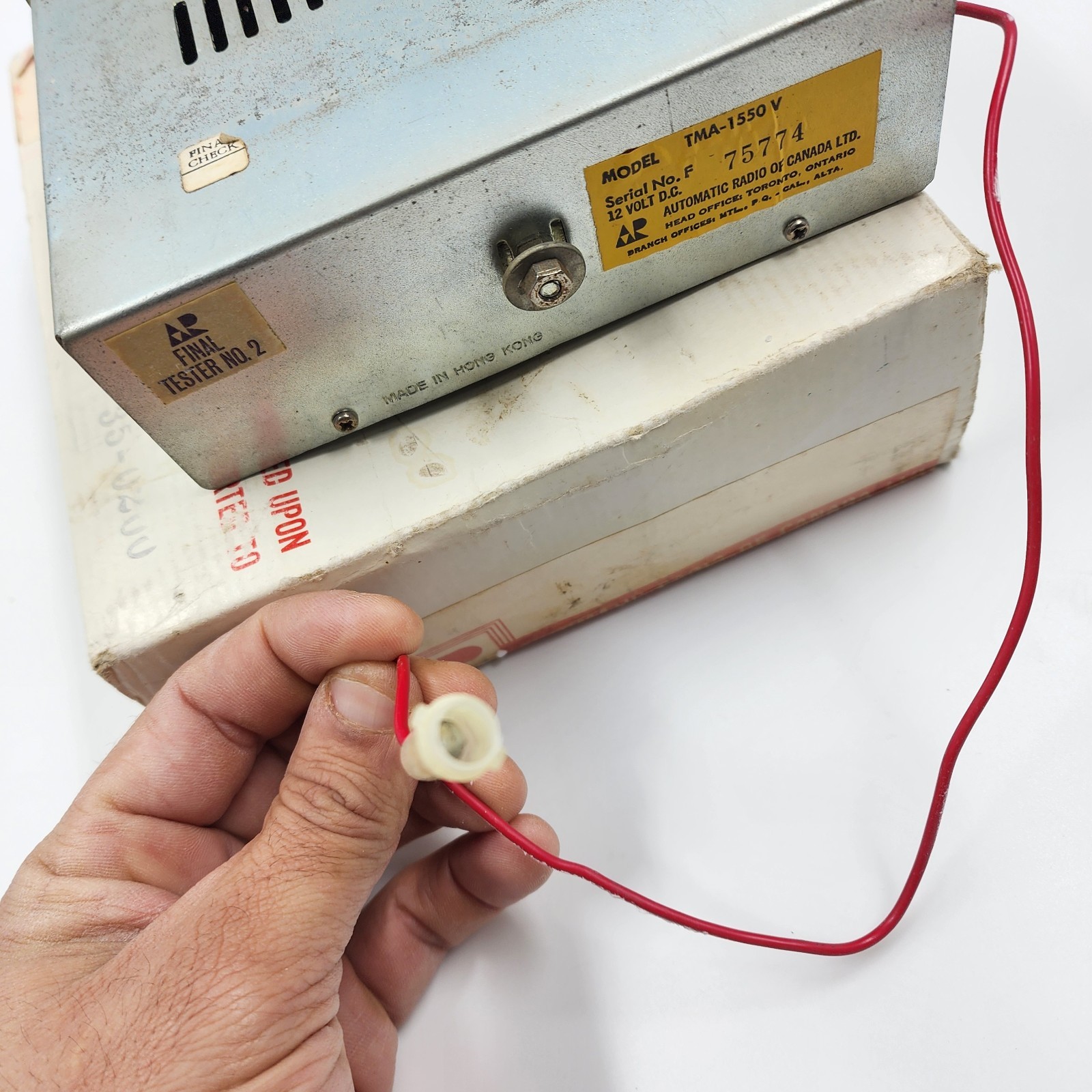 Vintage Automatic Car Radio TMA-1550-V Universal Solid State 12V Hong Kong