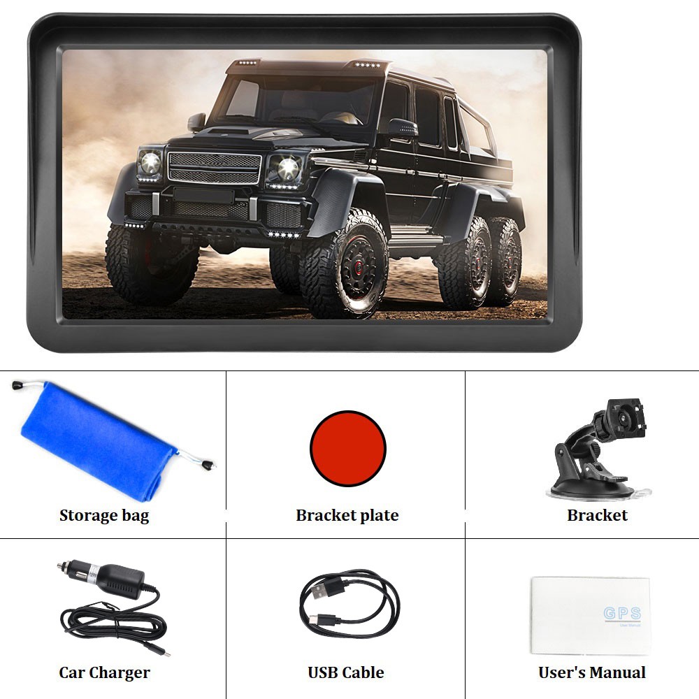 Gps Navigation for Car/Truck Touch Screen Maps w/ Spoken Direction 7″ Screen