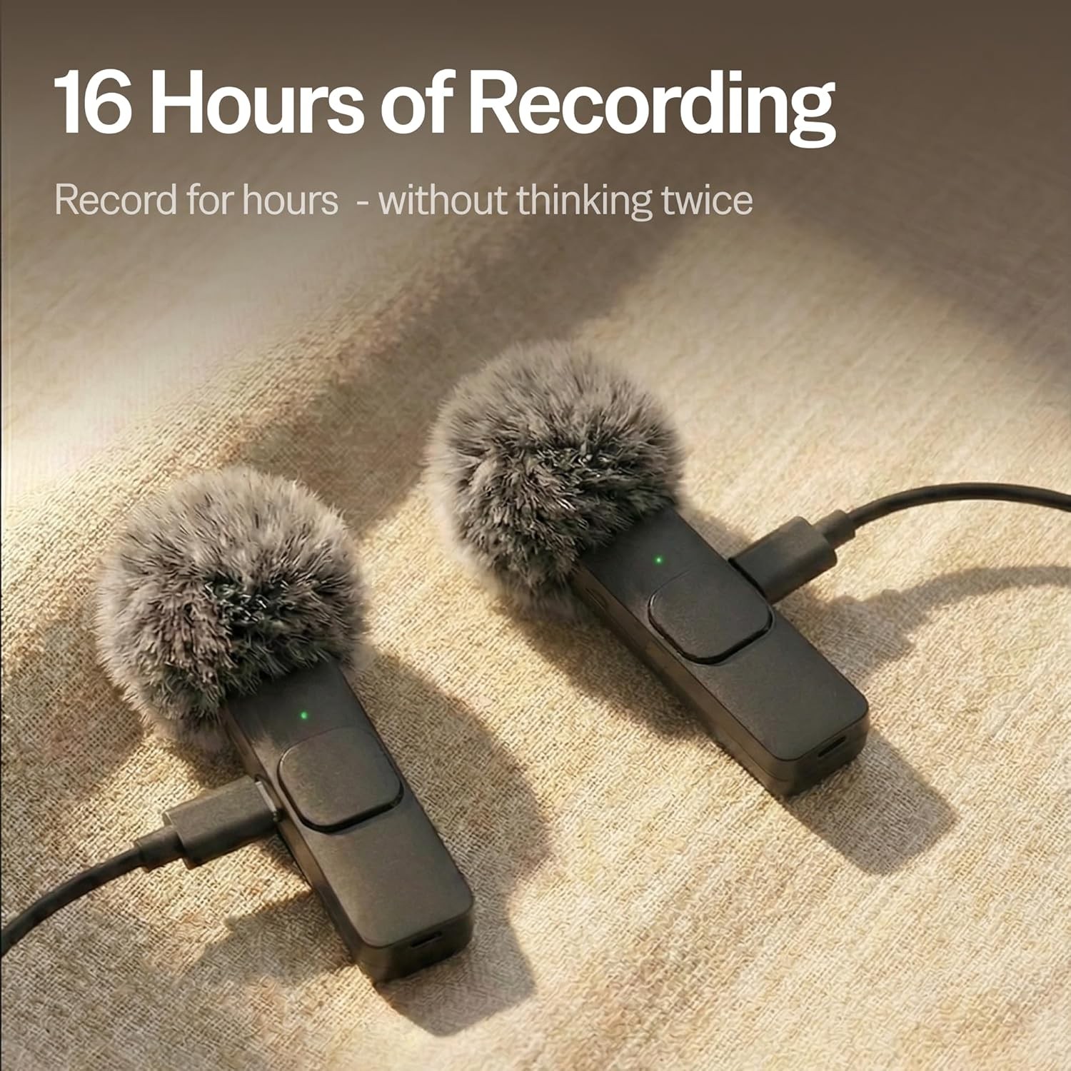 (Latest Model – Wireless Mini Microphone for Iphone, Ipad, Android – 2 Pack Lava