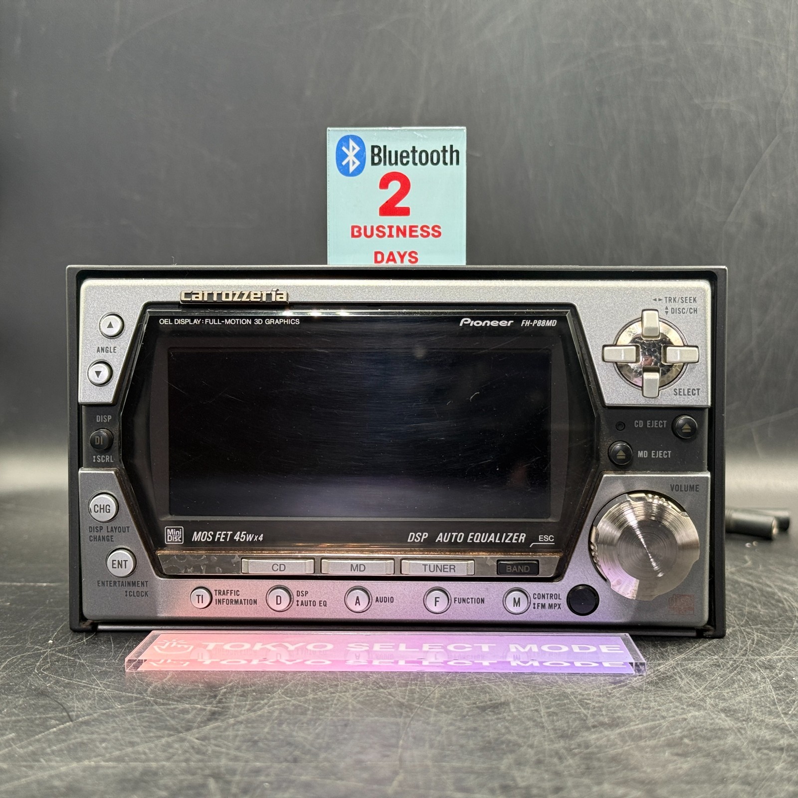 Pioneer Carrozzeria FH-P88MD 2DIN Car Audio CD MD Bluetooth Player JDM DSP Stock