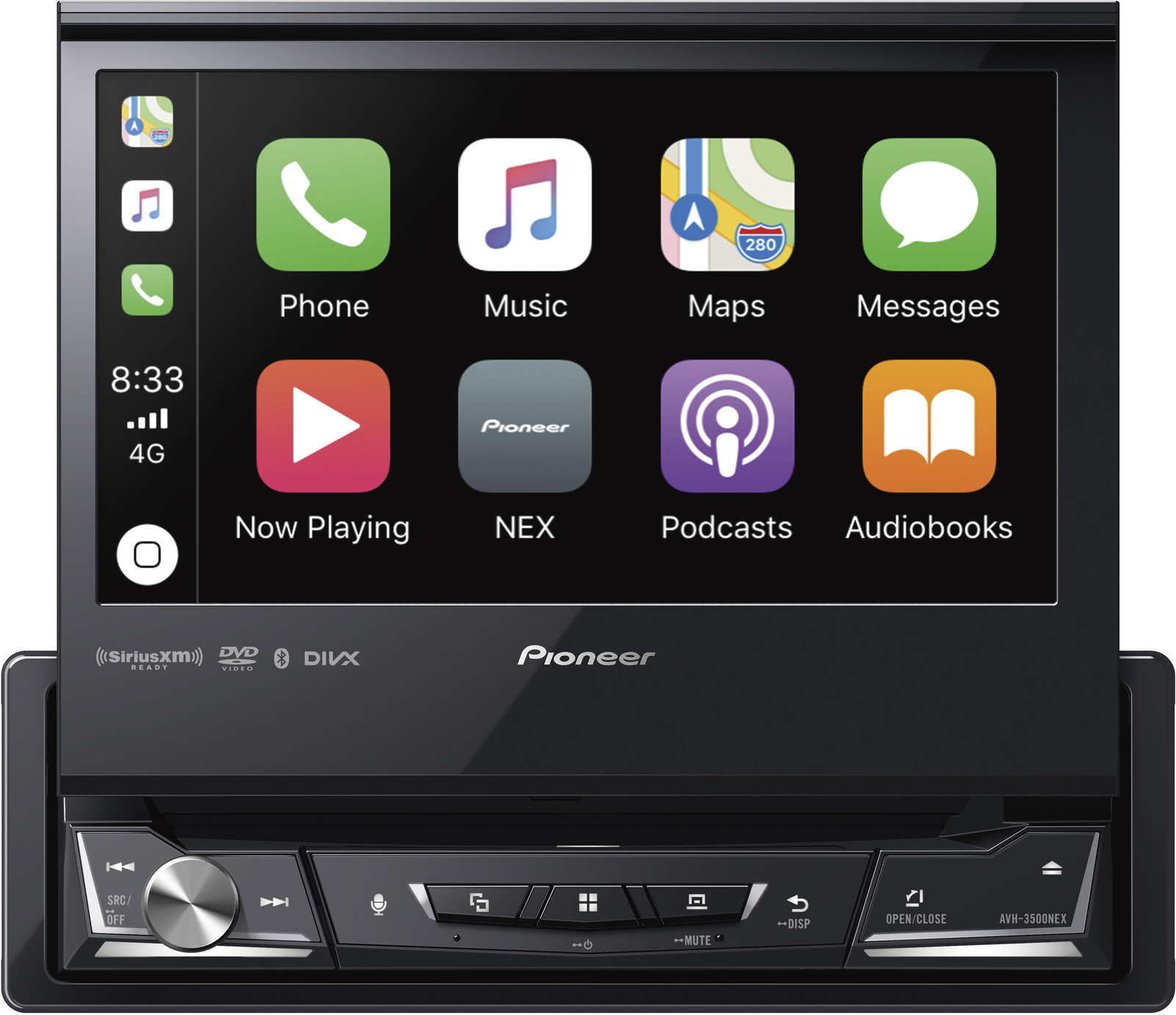Pioneer AVH-3500NEX 1-DIN 6.8 Touchscreen Car Stereo DVD Player Receiver