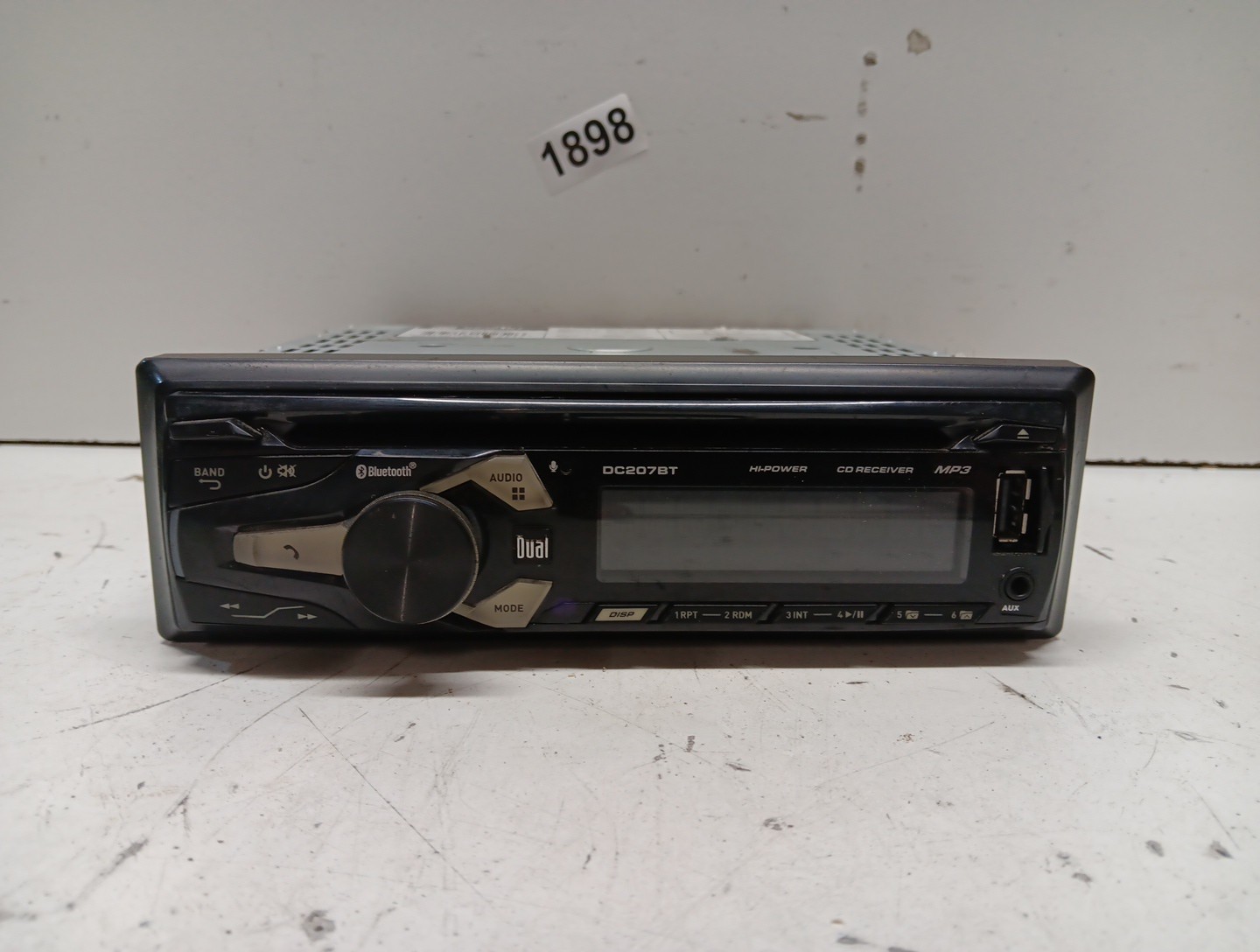 Dual Car CD Receiver w/ Bluetooth + USB + AUX Input , MP3, DC207BT, Item #1898