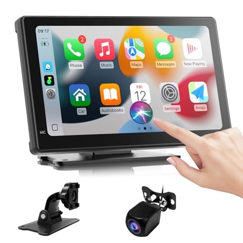 7 Inch Portable Carplay Screen for Car,Car Stereo Wireless Carplay & Android
