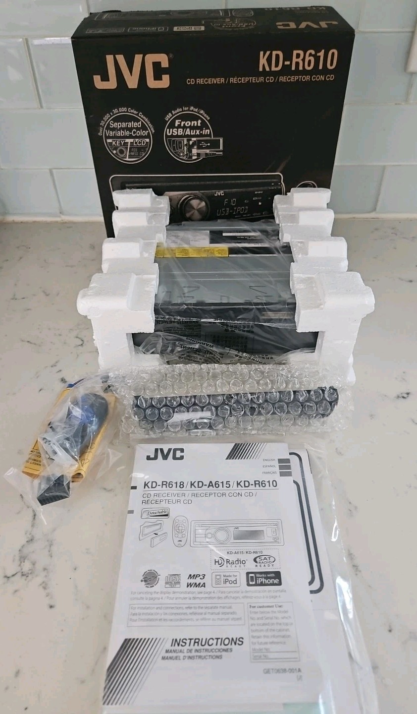 JVC KD-R610 In Dash Stereo Brand New