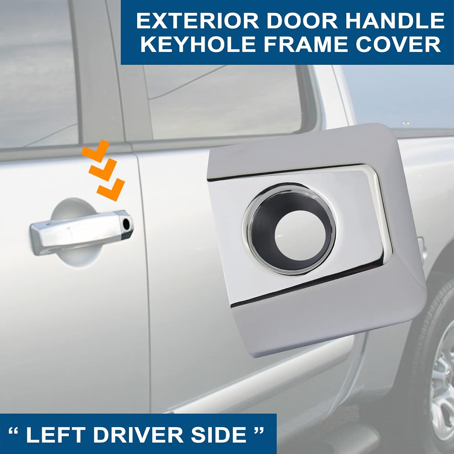 Apperfit Door Handle Key Hole Bezel Cover Compatible with Nissan Armada Titan, I