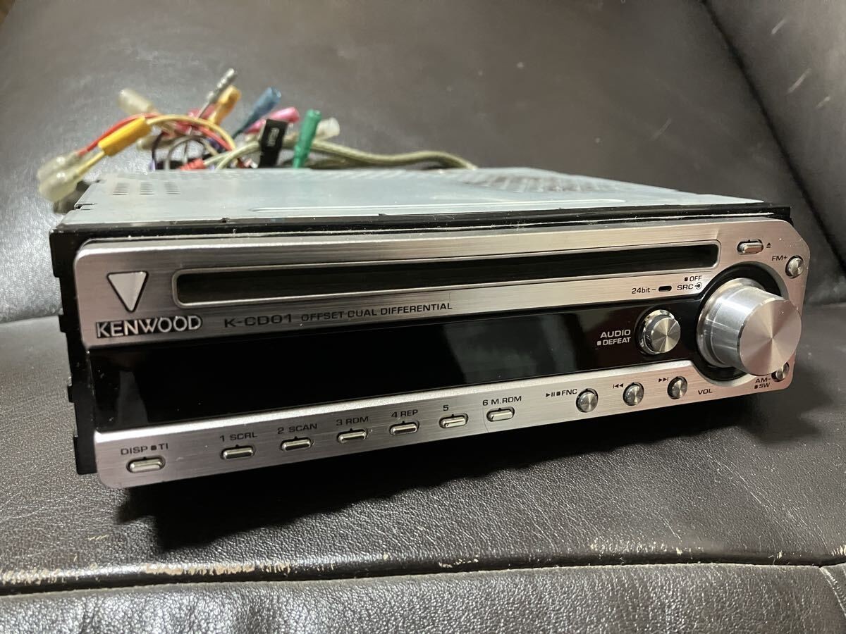 KENWOOD K-CD01 CD RECEIVER FM AM Offset Dual Differential D/A System DC14.4V