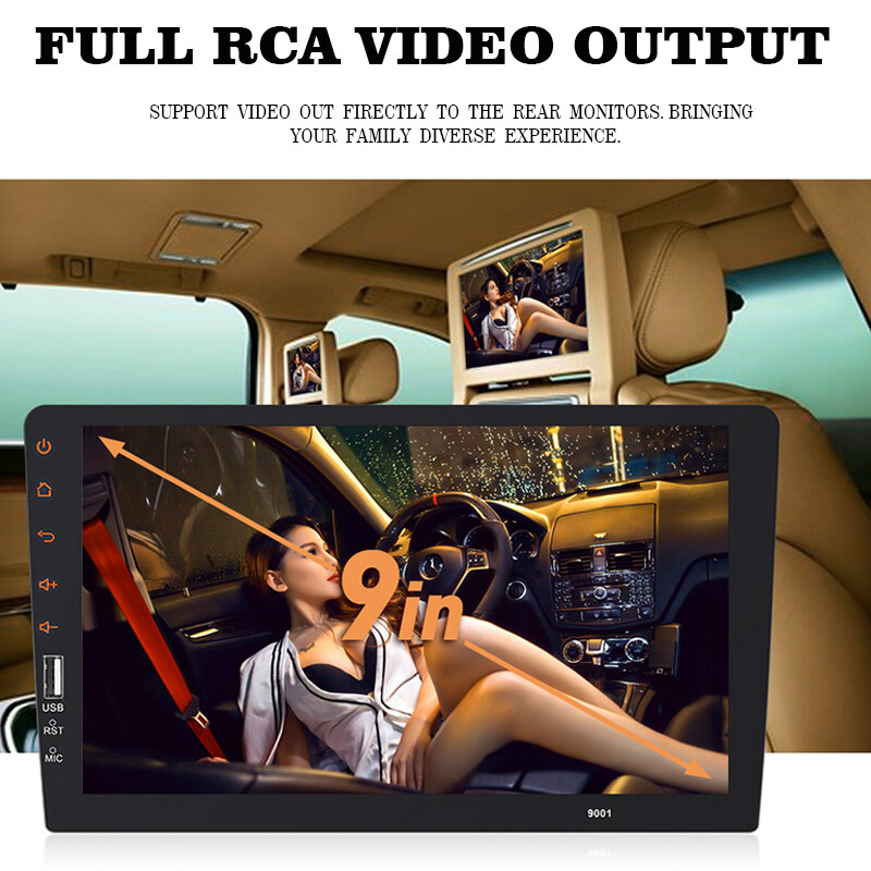 9 inch Touch screen Remote Control Bluetooth MP5 car player Mirror Link USB card