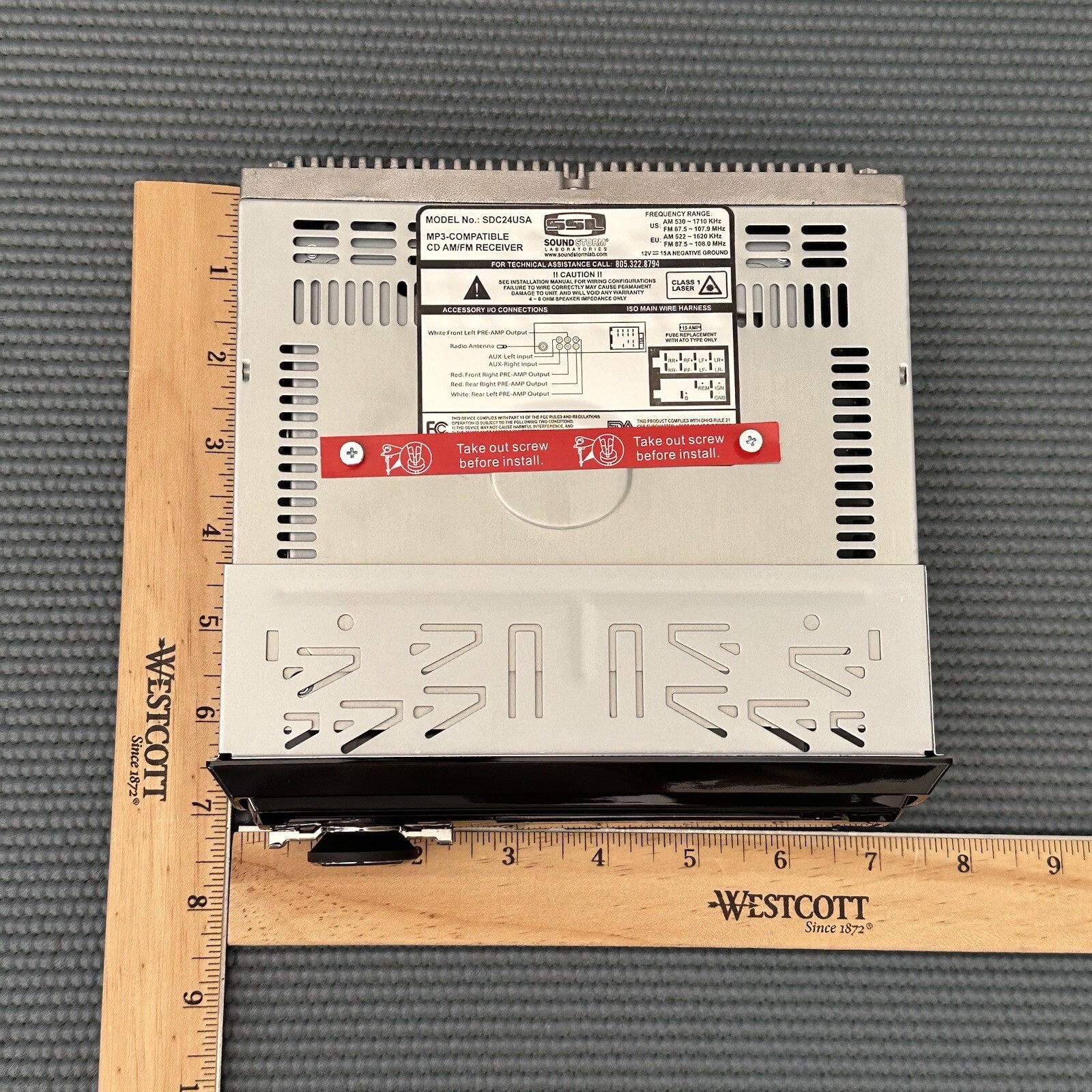 SSL Car Stereo SDC24USA 200 Watts MP3 Compatible CD AM FM Receiver OPEN BOX RARE