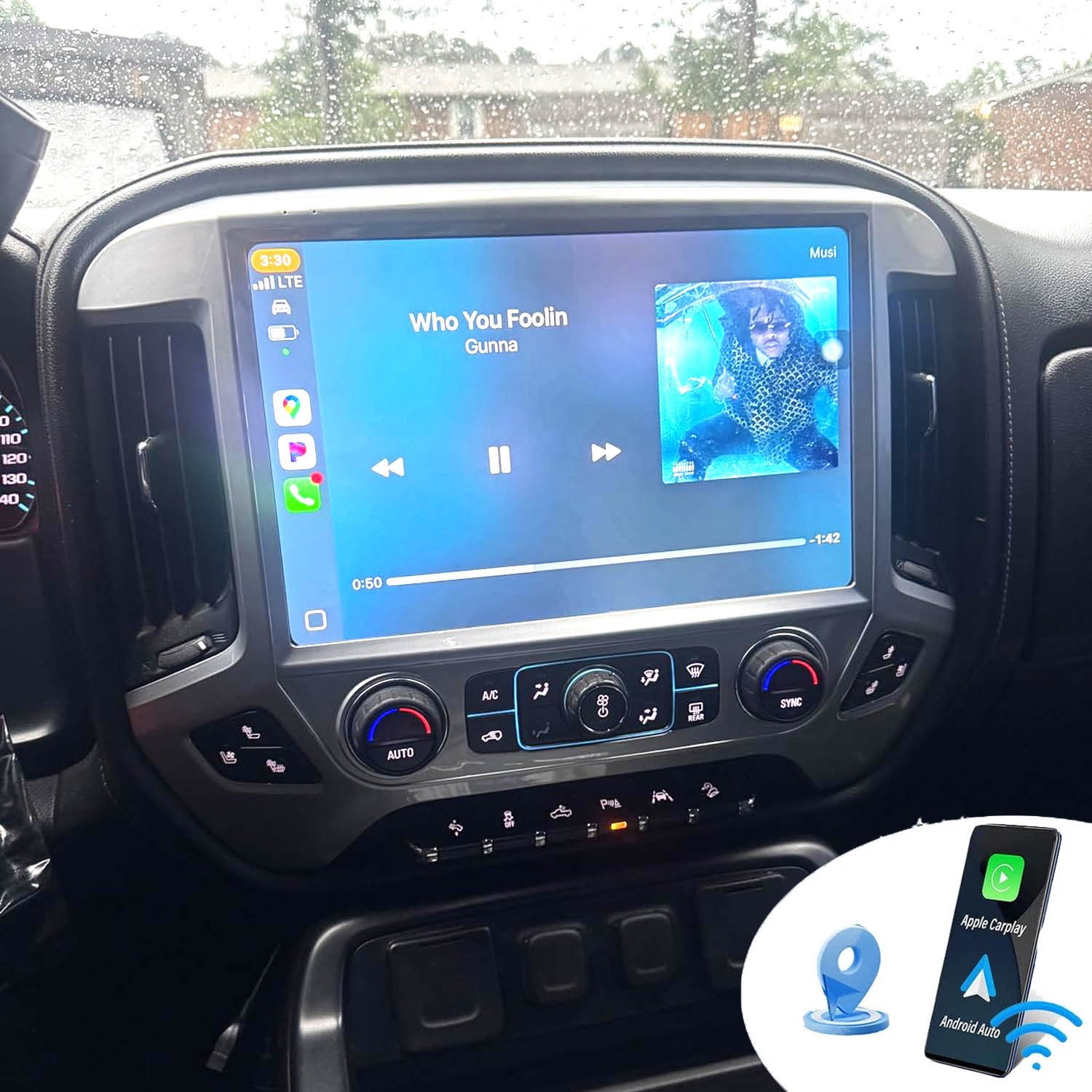 Car Radio Stereo 13.1” For Chevrolet Silverado 2014-2018 Android CarPlay 8+128G