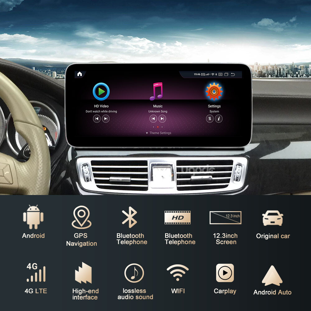Ugode 12.3inch Android Screen 8+128GB Stereo Mercedes Benz CLS W218 2010-2012