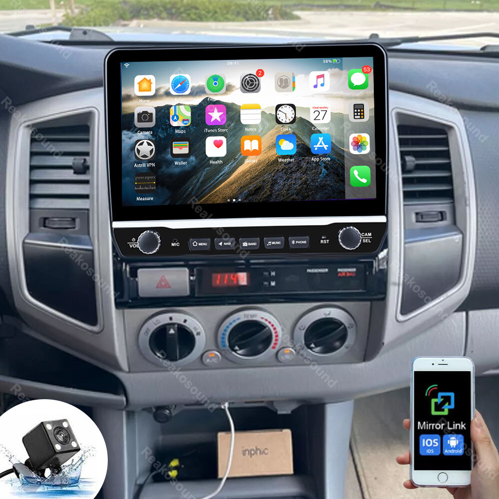10.1” For Toyota Tacoma 2005-2013 Car Radio Stereo Android 13 GPS WI-FI Carplay