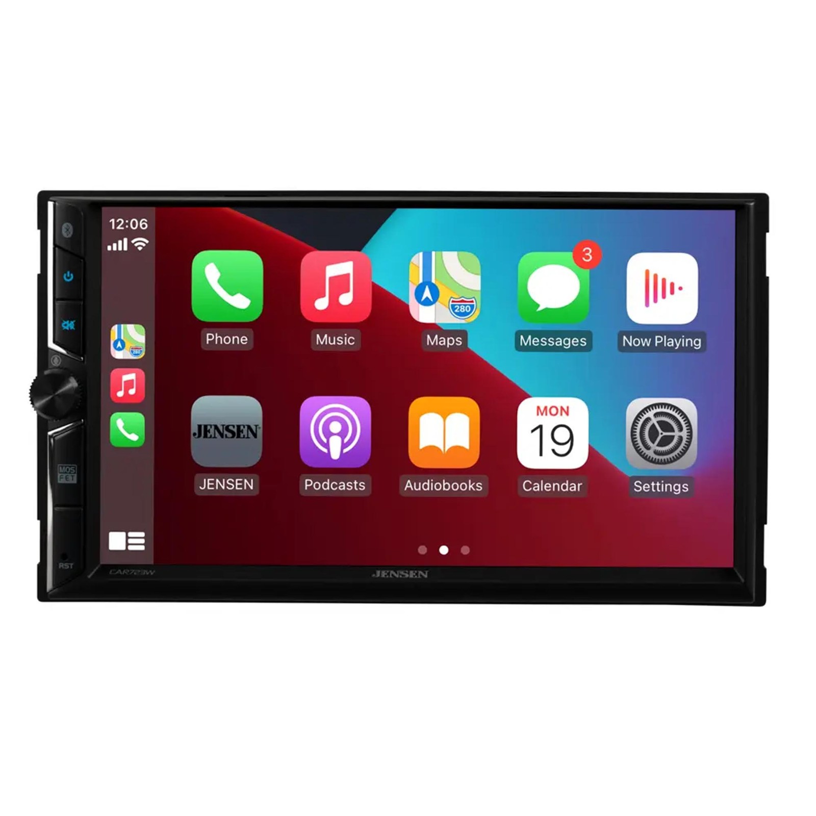 Jensen CAR723W 7″ Digital Media Receiver, Apple & Android Compatible