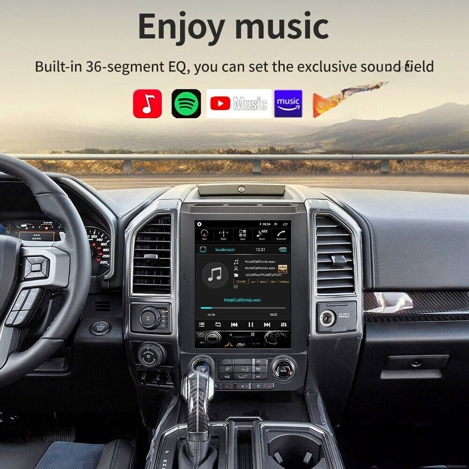 12.1″ Android Car Stereo Radio GPS Navi Carplay 2+32G For Ford F150 2016-2021