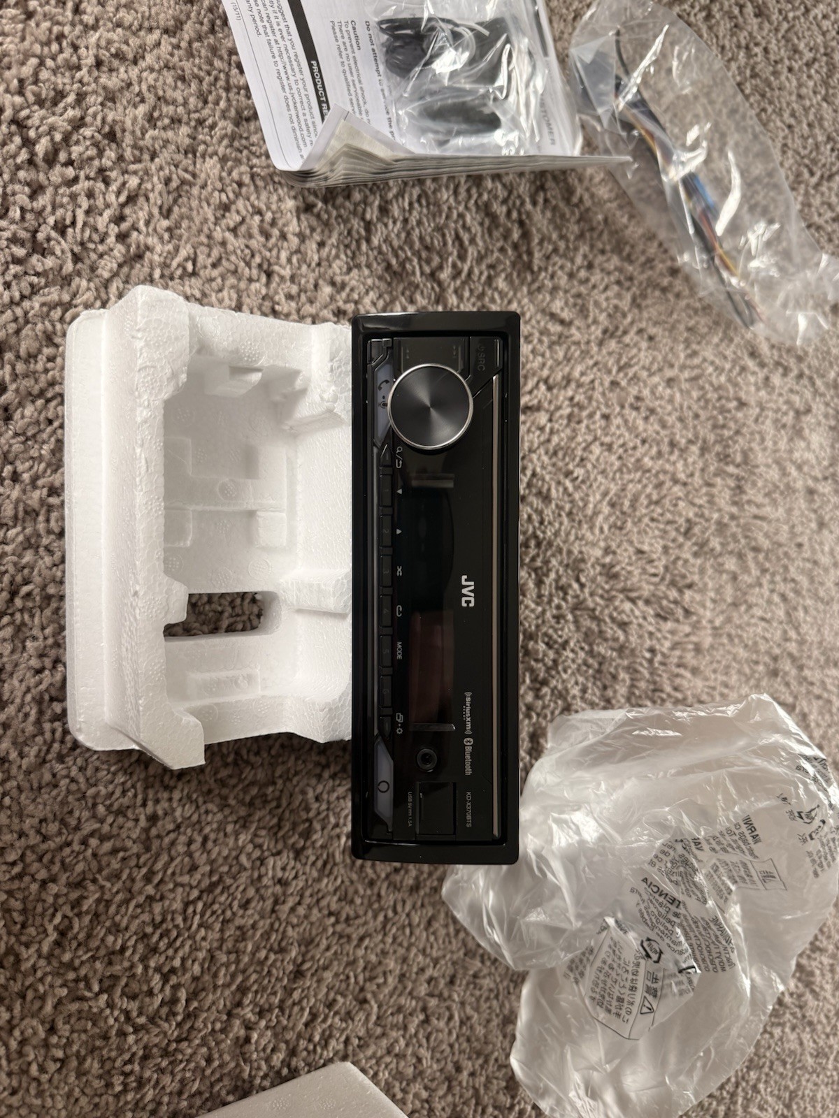 JVC KD-X370BTS Bluetooth USB SiriusXM Alexa Media Receiver Open Box