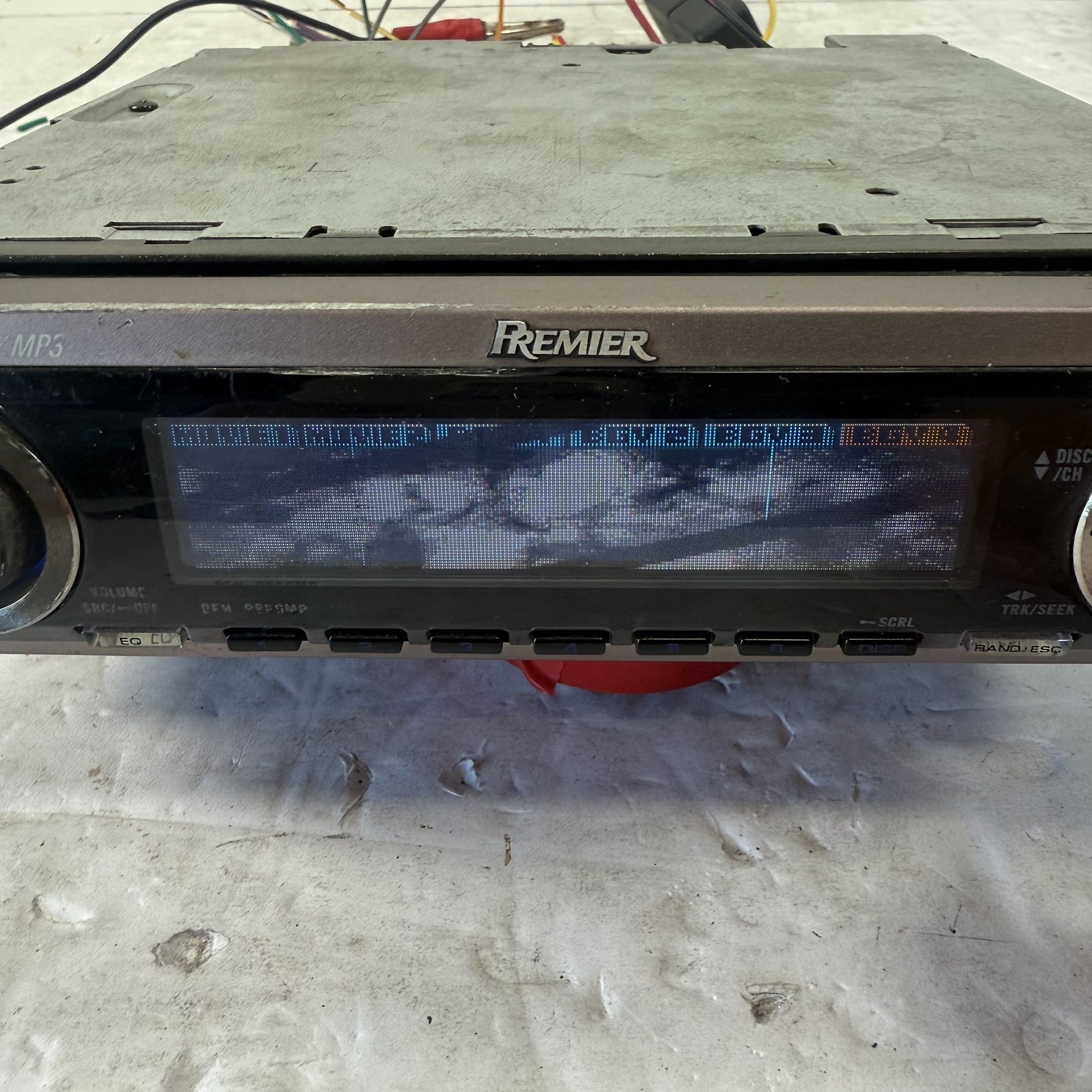 (FOR PARTS) Pioneer Premier DEH-P860MP Old School Stereo OEL DOLPHIN GRAPHICS!