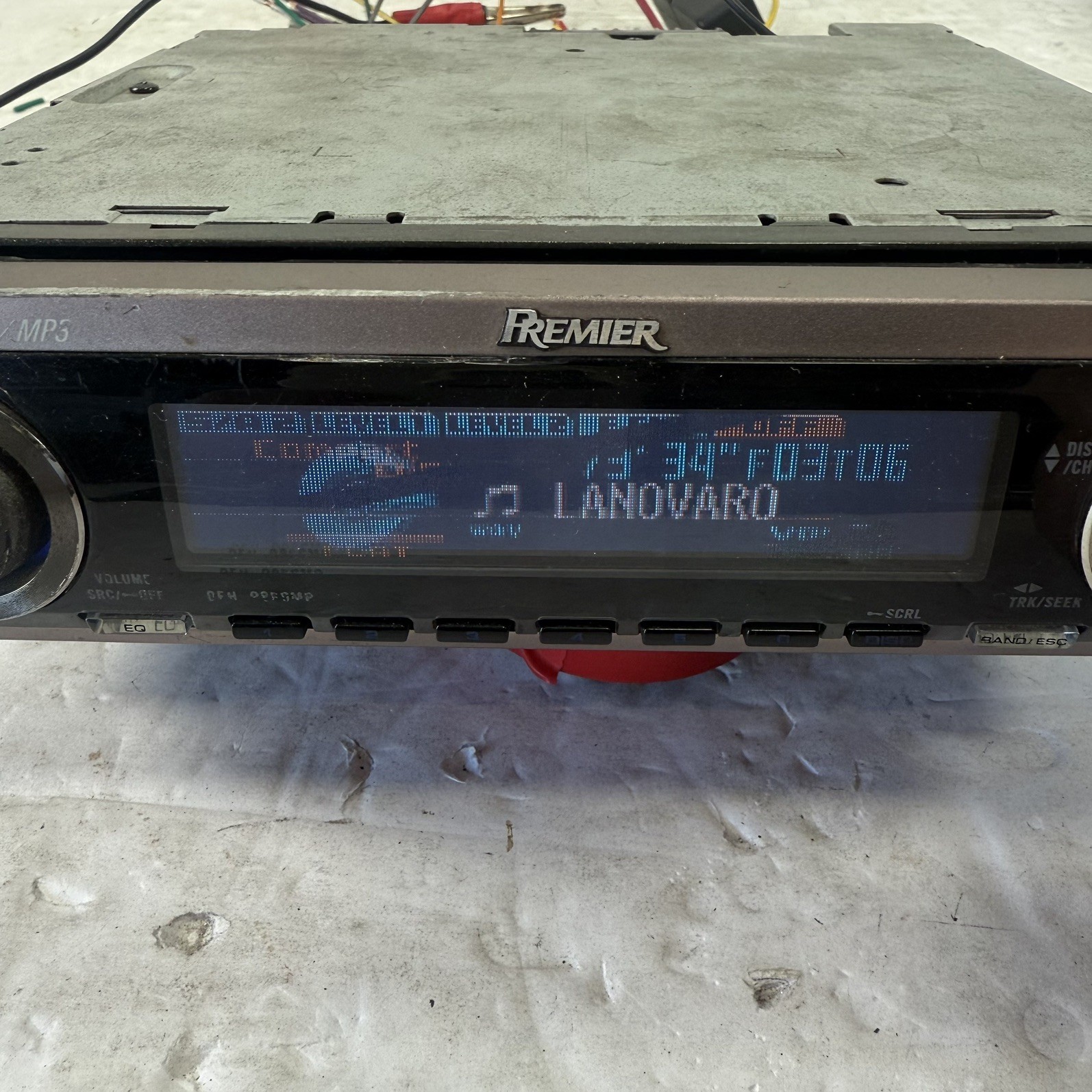 (FOR PARTS) Pioneer Premier DEH-P860MP Old School Stereo OEL DOLPHIN GRAPHICS!