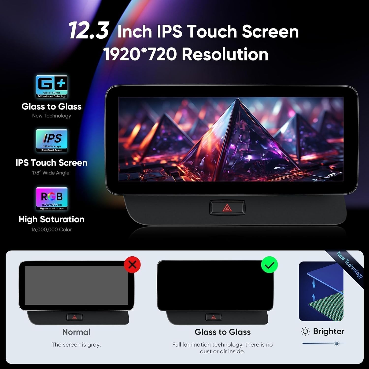 12.3″ Android Car Stereo Radio Apple Carplay GPS BT 8+128G For Audi Q5 2009-2017