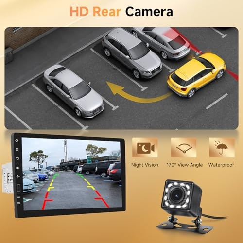 9 Inch Wireless Carplay Single Din Car Stereo Android Auto, Bluetooth IPS