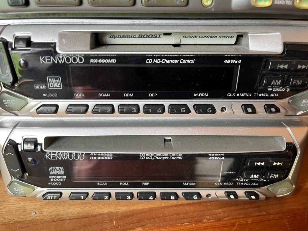 KENWOOD RX-690MD x2 RX-490CD Carrozzeria KEH-P33 JDM Car Audio 4PC Tested