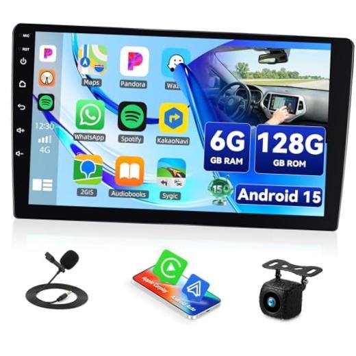 【8-Core】 10.1 Inch HD Car Radio Carplay Screen for Car with 6G+128G