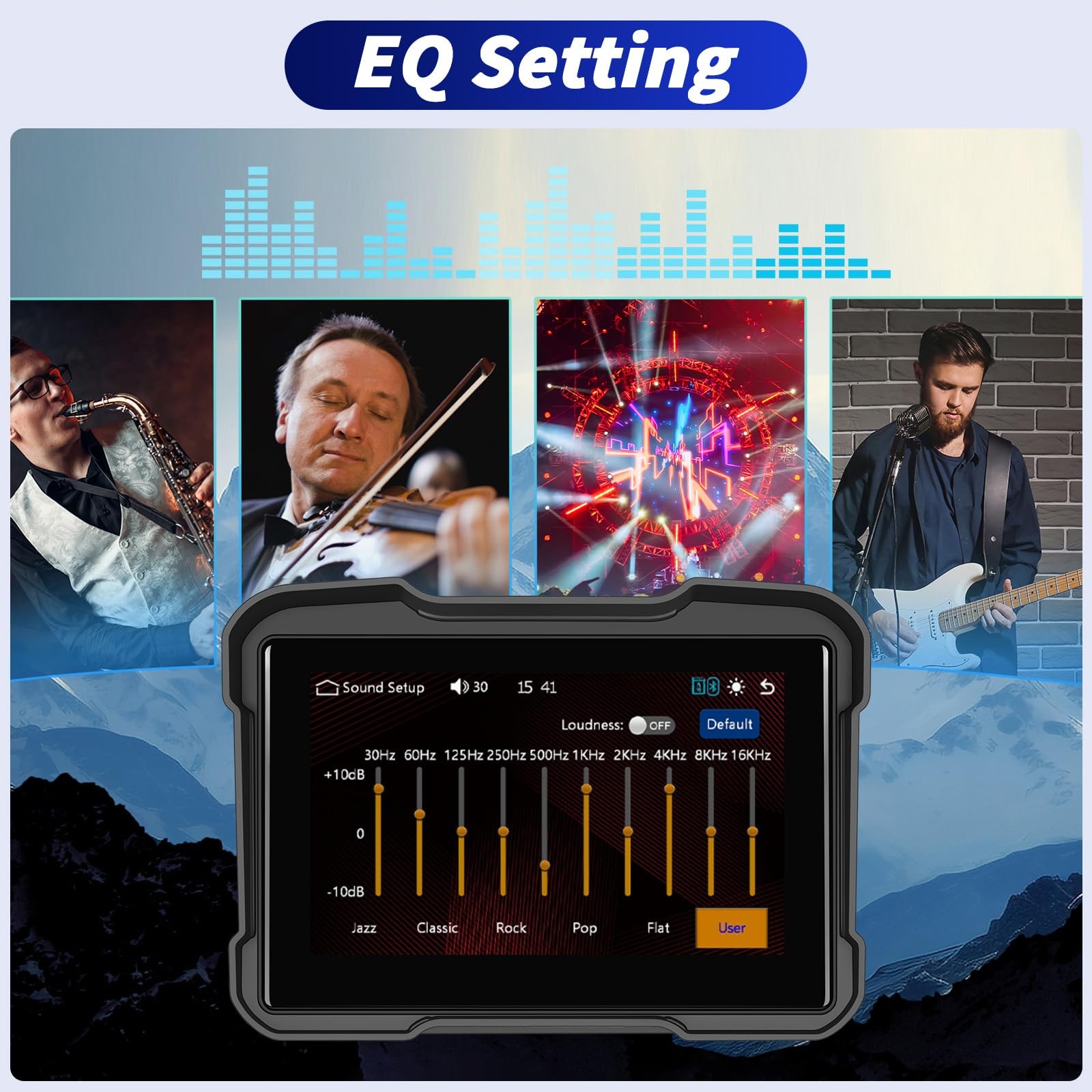 5 Inch IPS Waterproof Portable Motorcycle CarPlay Screen with Wireless CarPla…