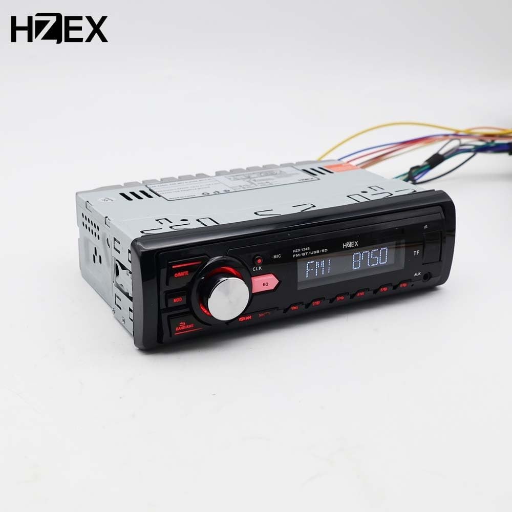 Car Stereo with Bluetooth, Media Player Subwoofer Outputs, Single Din Car Radio