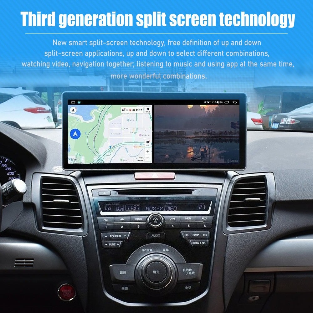 12.3″ 64GB Android 13 Car GPS Carplay Radio Stereo For Honda Acura RDX 2013-2018