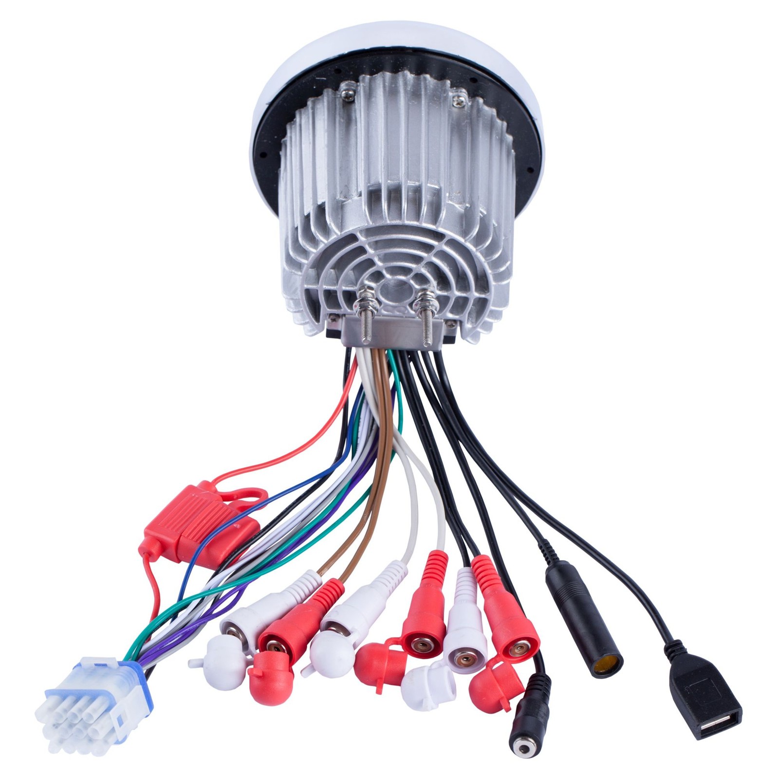 Memphis MXA1MC Gauge Style Media Center, Stinger White Marine Dash Kit