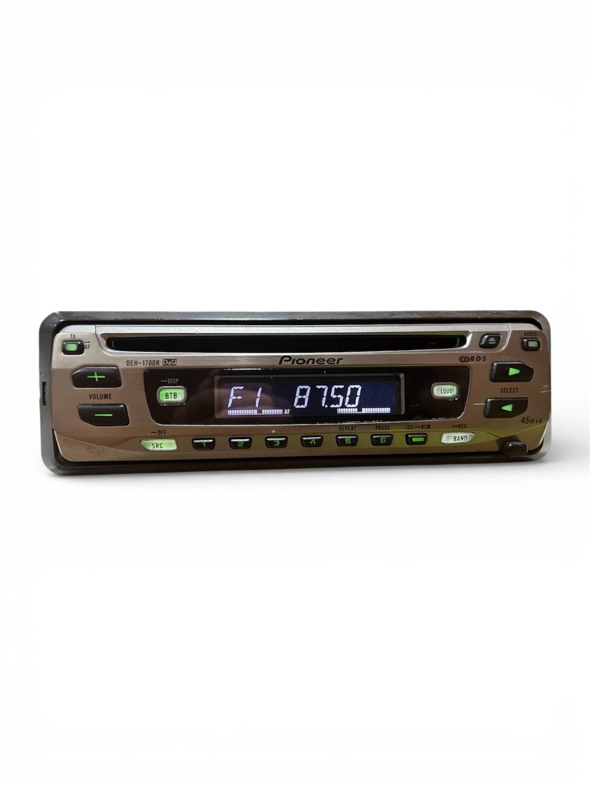 Pioneer DEH-1700R Car Stereo Radio CD Player AM FM OEM Tested