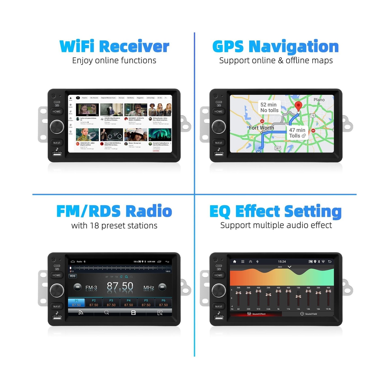 2G+64G Android Car Stereo Radio for Chevy Chevrolet Silverado SSR Tahoe 2003-…