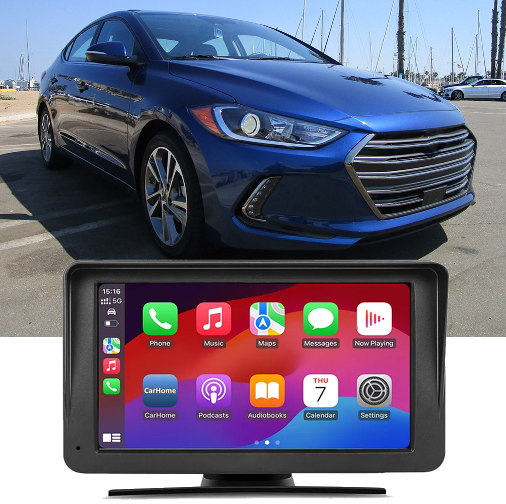 7”Touch Screen Wireless A/pple Android Carplay Stereo FM For Hyundai Elantra