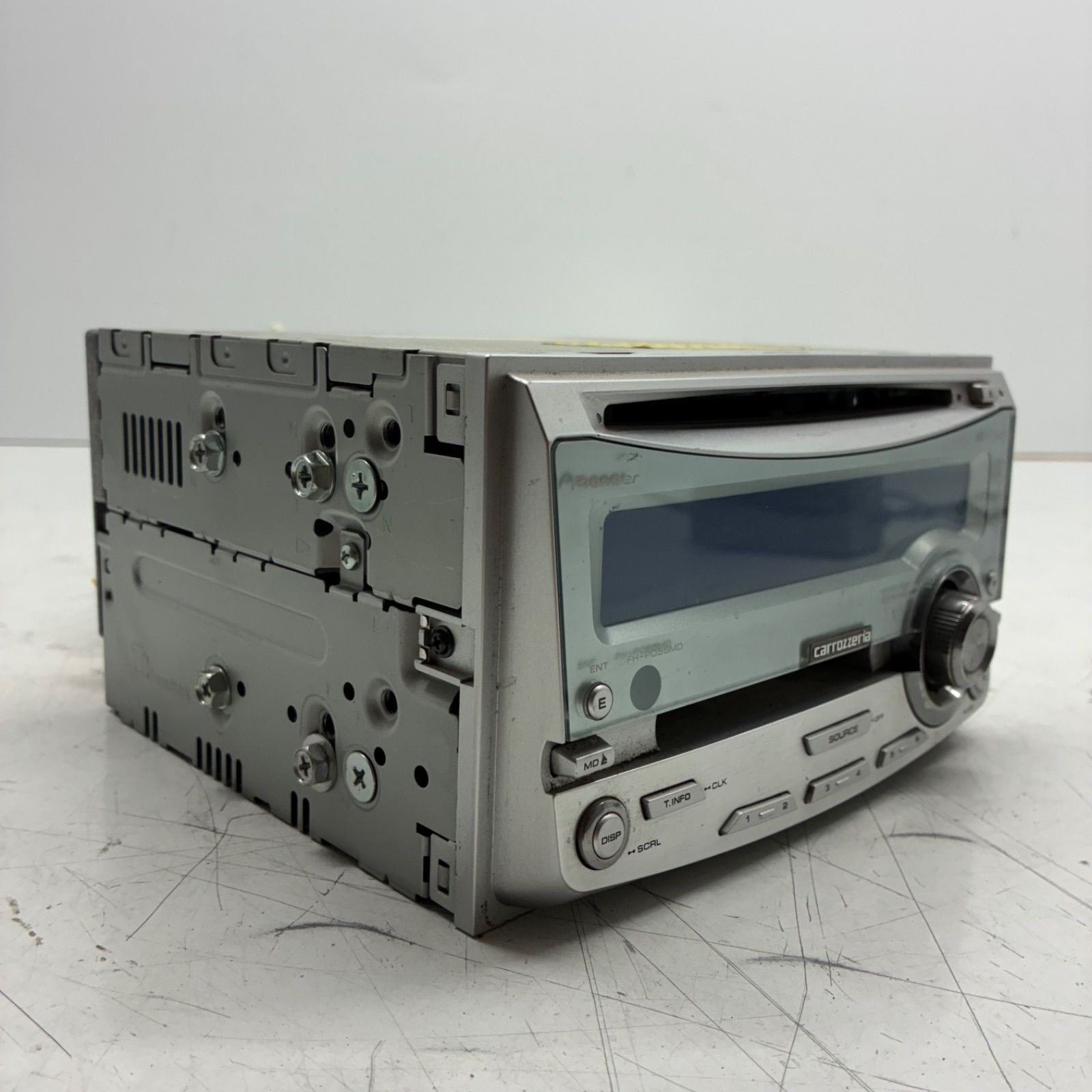 Tested Pioneer Carrozzeria 2DIN FH-P055MD Car Audio CD MD Equalizer DSP