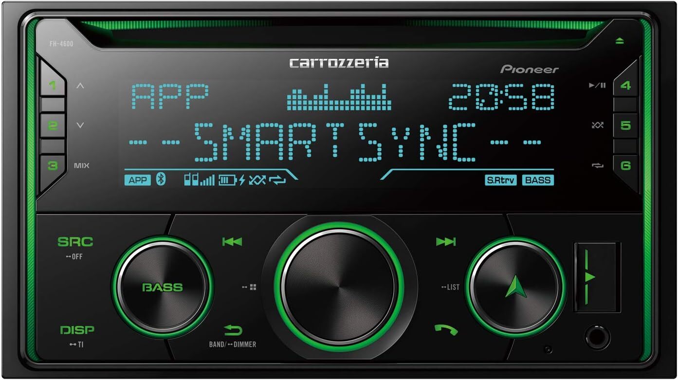 Pioneer Carrozzeria Car Audio 2DIN CD / USB / Bluetooth FH-4600 NEW