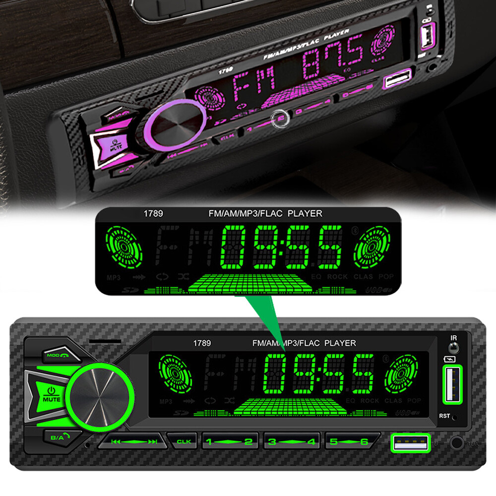 Bluetooth Car Stereo Audio Systems, Bluetooth, MP3, USB, SD, Aux In, AM/FM Radio