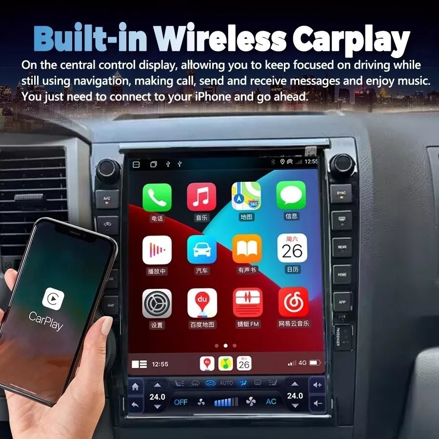 For 2007-2013 Toyota Tundra 13″ Android13 Carplay Car Stereo Radio GPS Navi WIFI