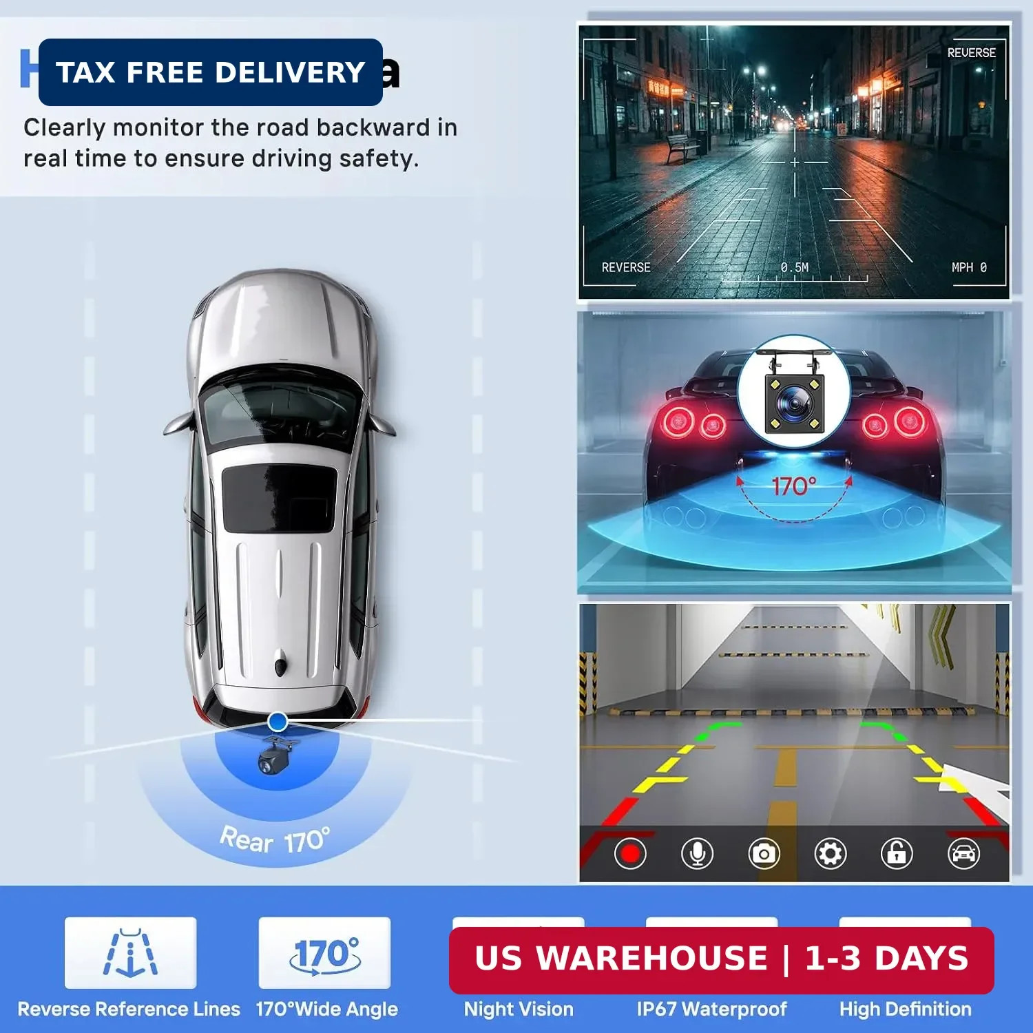 9″ Wireless Apple Carplay Screen for Car Portable Android Auto Touchscreen GPS