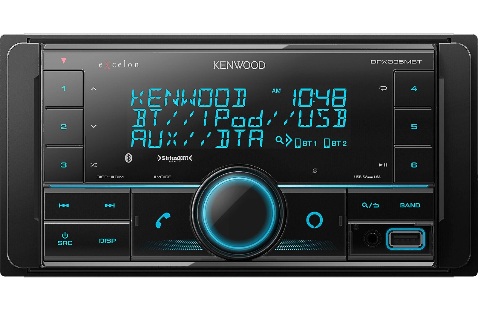 Kenwood Excelon 2-DIN Media Receiver with Bluetooth and Built-in Alexa