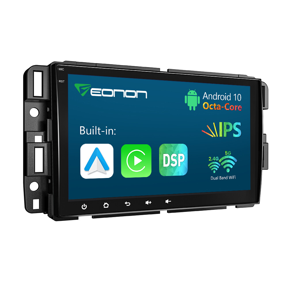 Double DIN Android 10 8″ Car Play Radio Stereo GPS For GMC Chevrolet Chevy Buick