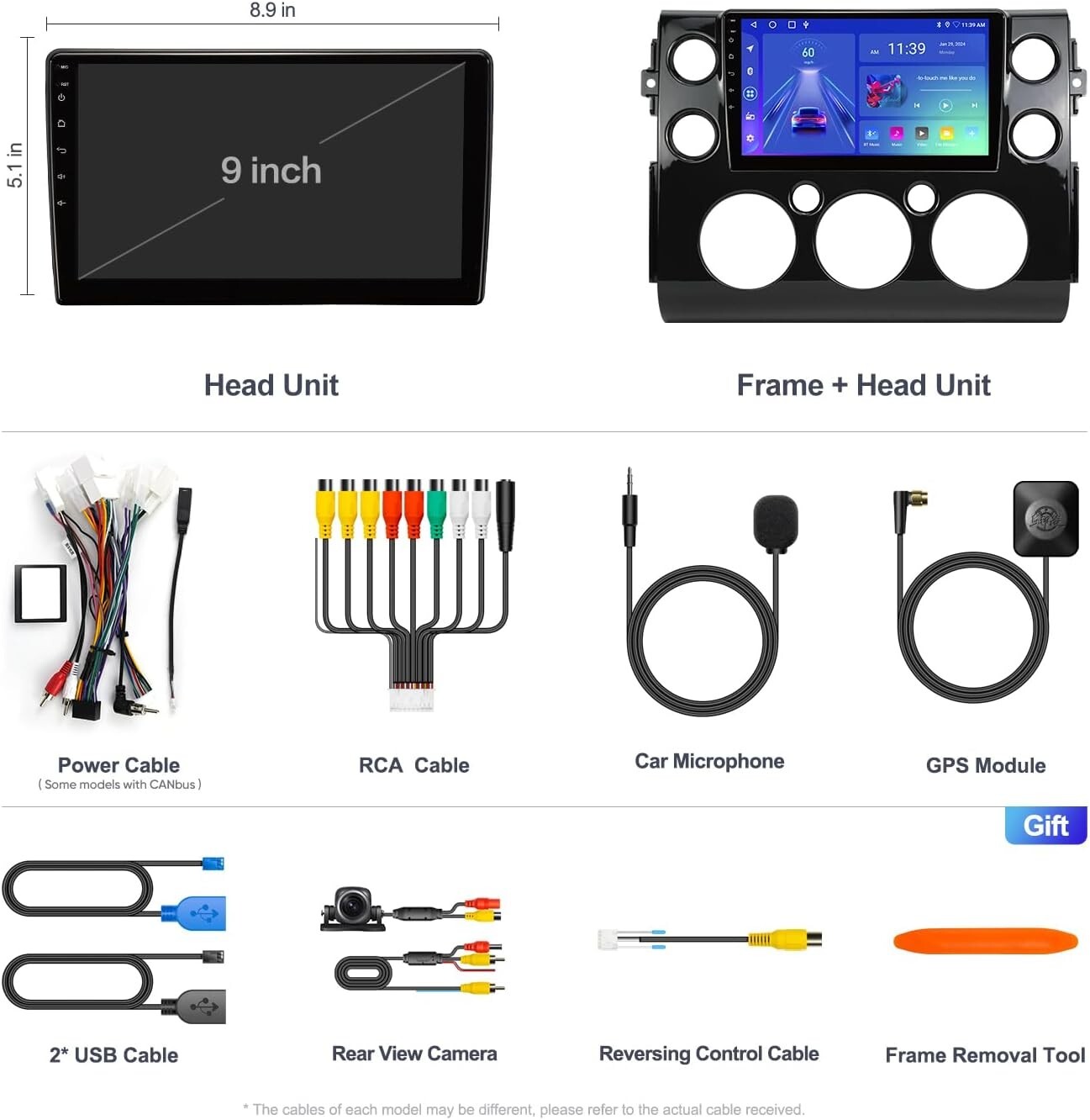 Car Stereo Radio for Toyota FJ Cruiser 2007-2018 Android12.0,2G+64G with 3531