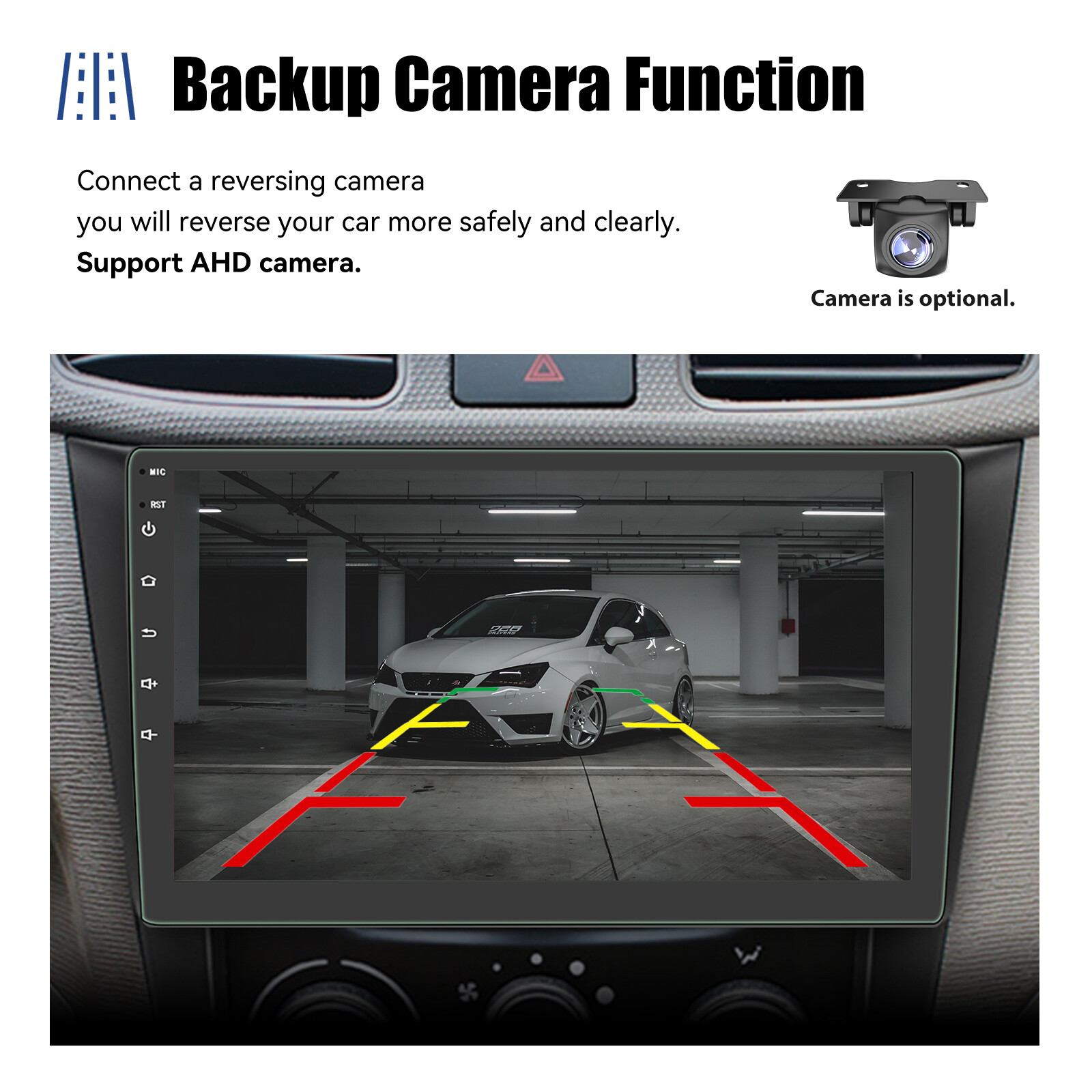 7″ Portable Wireless Apple Carplay/Android Auto Car GPS Navigation Stereo BT FM